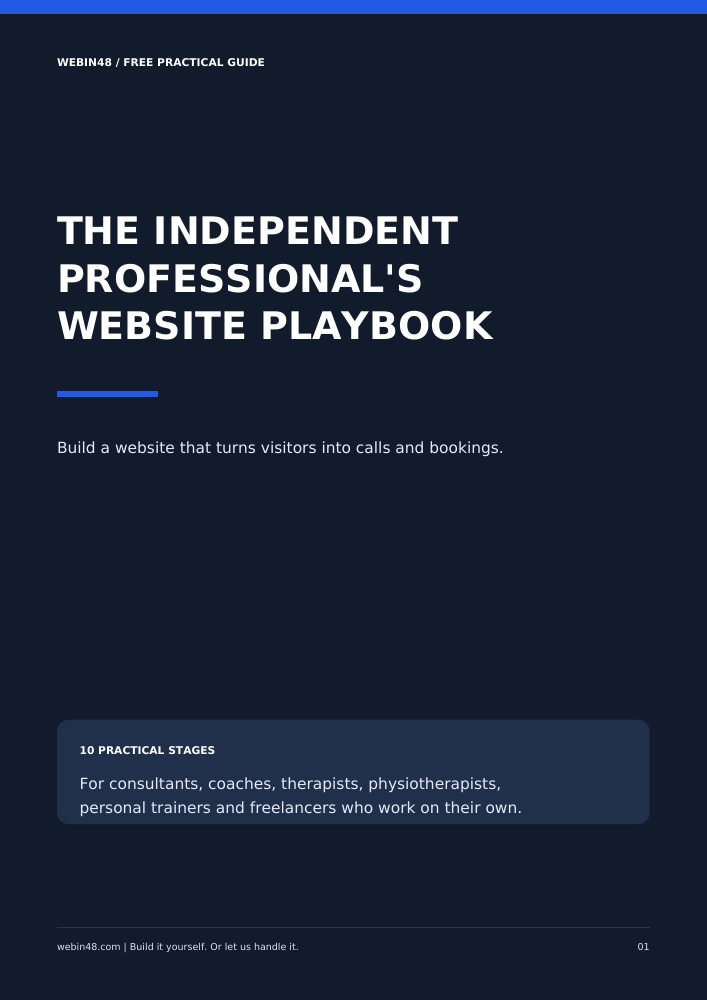 The Independent Professional’s Website Playbook cover