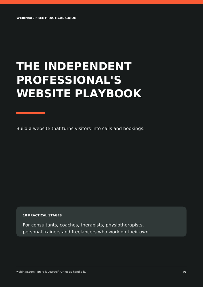 The Independent Professional’s Website Playbook cover